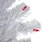 6.5ft. Pre-Lit Slim Geneva White Spruce Artificial Christmas Tree, Pink Lights